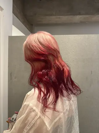 セミロング カラー 艶髪/ハイトーン💎 レイヤー/Reijiのヘアスタイル