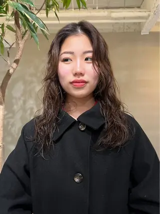 ロング 中村 玲音のヘアスタイル