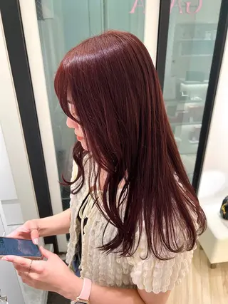 ロング カラー NANO/ ブリーチ×レイヤーのヘアスタイル