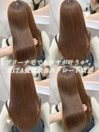 セミロング 🎵🍥上平里奈 韓国レイヤー🍥🎵のヘアスタイル