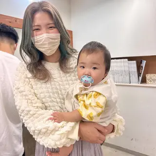 ミディアム カラー ブリーチカラー🫧 森　凪沙のヘアスタイル