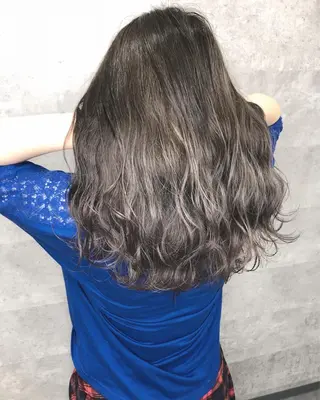 ミディアム カラー 髪質改善 中川　翔のヘアスタイル