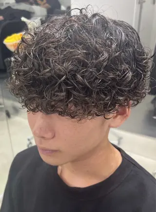 パーマ メンズ 湯浅禅也/プードル /波巻きパーマ/栄のヘアスタイル