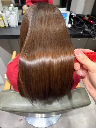 セミロング ✨似合わせボブ✨ 縮毛矯正のヘアスタイル