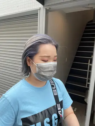 カラー やまさきえりこ ニュアンスパーマのヘアスタイル