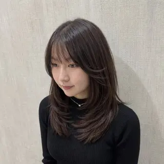 ミディアム 店長✨レイヤー✖️ 髪質改善✖️韓国ヘアのヘアスタイル