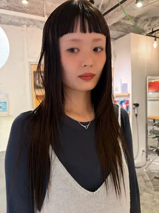 ロング パーマ 村上雅人 ナチュラルモードのヘアスタイル