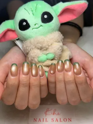 ネイル ユリ🎀長さだし/ パラジェル/持ち込みのネイルデザイン