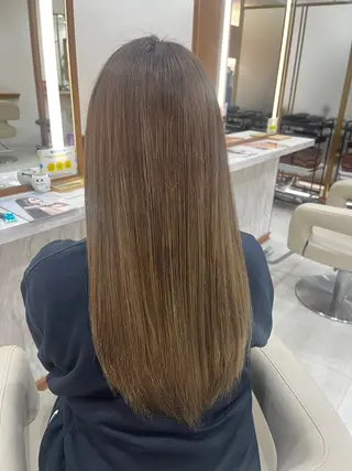 ロング カラー 縮毛矯正🫧/ 武笠 友香🤍のヘアスタイル
