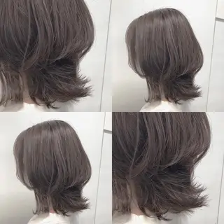 ミディアム カラー パーマ ヘアアレンジ メンズ キッズ 上品＆韓国風 🥀海心🥀のヘアスタイル
