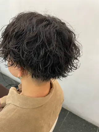 ショート パーマ メンズ 💇🏻‍♂️パーマ ニキ✨本田龍斗のヘアスタイル