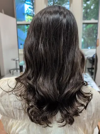 セミロング パーマ 垢抜けパーマヘア🍯 ジルのヘアスタイル