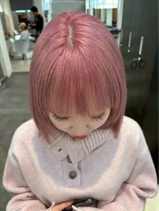 ミディアム カラー ブリーチ・ダブルカラ ー🪐✩serenaのヘアスタイル