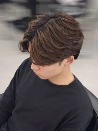 ショート カラー パーマ メンズ スパイキーショート/ 海外風特化/田代悠大のヘアスタイル