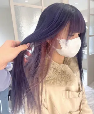 ロング fuwari 美白ショコラカラーのヘアスタイル