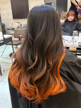 セミロング カラー Loob.TOKYO YUUNAのヘアスタイル