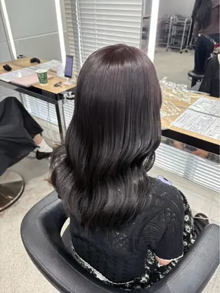 ロング miku/ラベンダー 透明感カラー🪻❤︎のヘアスタイル