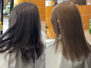カラー 💖ブリーチ縮毛矯正 髪質改善💖ケンシンのヘアスタイル