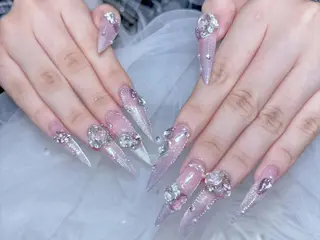 ロング カラー Bling Salonのネイルデザイン