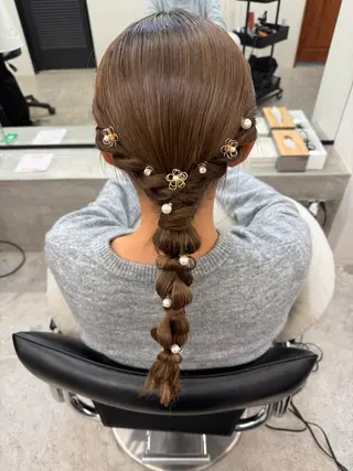セミロング 🎀うる艶モテ髪🎀 透明感/ユナのヘアスタイル