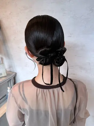 ヘアアレンジ はやしほのか| ヘアセット×カラーのヘアスタイル