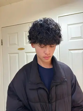 ショート パーマ メンズ kaito パーマ募集！🙌のヘアスタイル
