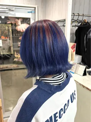ミディアム カラー 桑原 由理のヘアスタイル