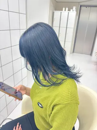 セミロング カラー 🎀ブリーチモデル 🎀募集中/moyuのヘアスタイル