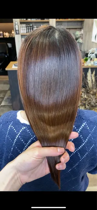 セミロング わたぬき りるのヘアスタイル