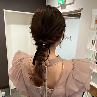 セミロング ヘアアレンジ 清村 和音のヘアスタイル