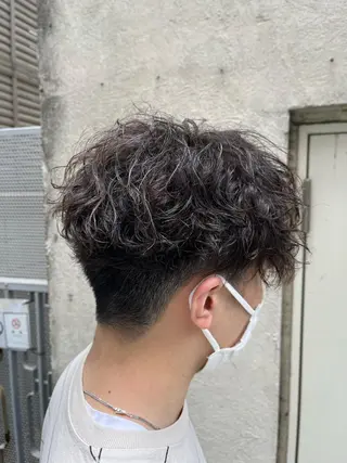 ショート パーマ メンズ 🏆メンズヘア特化 🥇代表りんぺーのヘアスタイル