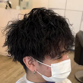 ショート パーマ 北村 勇樹のヘアスタイル