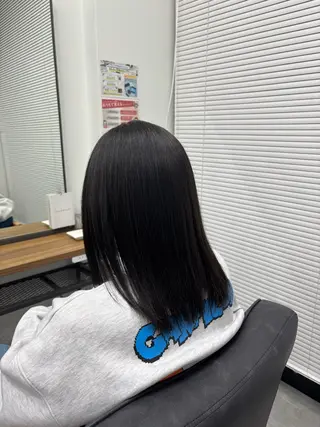 ミディアム 藤田真凜/ボブ/ショ ート/艶カラー🩶のヘアスタイル