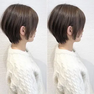 ショート カラー 似合わせカット/ レイヤーカット/新谷のヘアスタイル