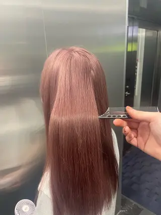 ロング カラー カラーブリーチ特化 石原勇希のヘアスタイル