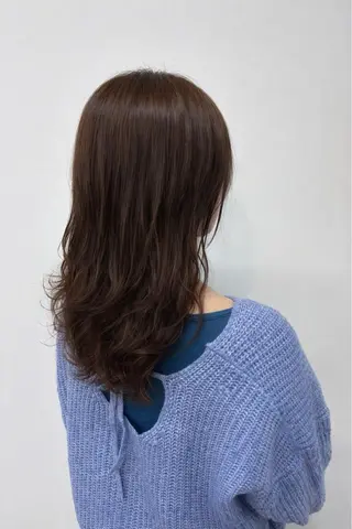 セミロング パーマ 山科 力輝のヘアスタイル