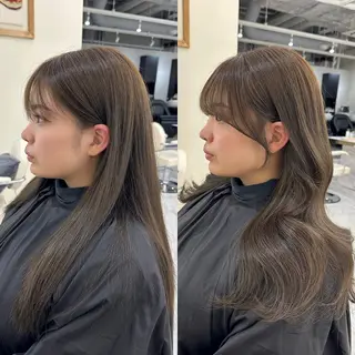 ロング カラー CHAINON CENTREのヘアスタイル