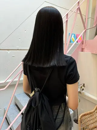 ミディアム mitsuki ブリーチモデルのヘアスタイル