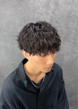 カラー パーマ メンズ メンズカット🐺 パーマ特化🔥舜のヘアスタイル