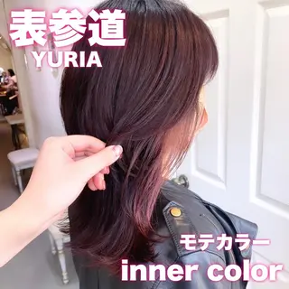 ミディアム カラー 韓国ヘア🇰🇷🎀 YURIAのヘアスタイル