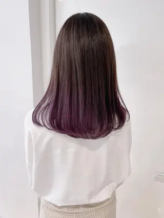 ミディアム カラー パーマ ヘアアレンジ 【公式】amble luxe池袋東口🩷のヘアスタイル