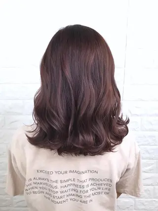 ミディアム カラー 髪質改善縮毛矯正 美容師✂️山崎竜二のヘアスタイル