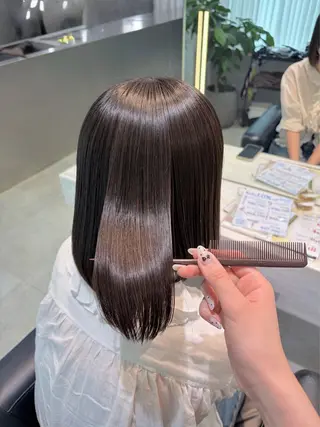 ミディアム パーマ ヘアアレンジ ♛︎ きっか ♛︎ ヘアアレンジ🩵のヘアスタイル