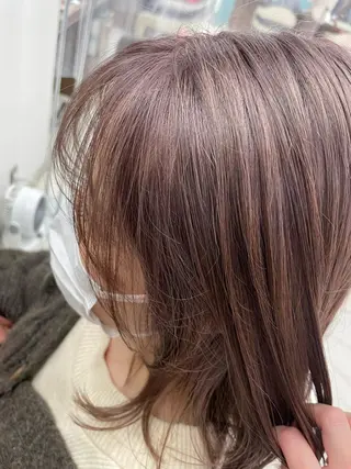 ミディアム カラー 店長福島成美/髪質 改善縮毛矯正/カラーのヘアスタイル