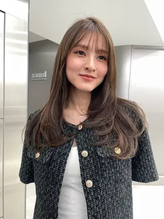 ミディアム カラー ユズキ/銀座似合わせ カット♡透明感カラーのヘアスタイル