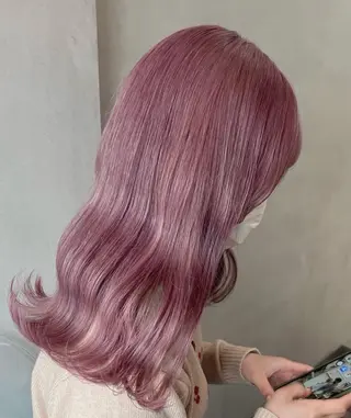 ロング カラー ハイトーン髪質改善 🫧大阪/kanonのヘアスタイル