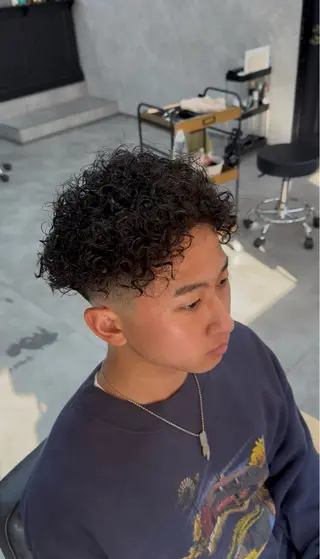 ショート パーマ メンズ メンズ特化美容師　谷 勇汰のヘアスタイル