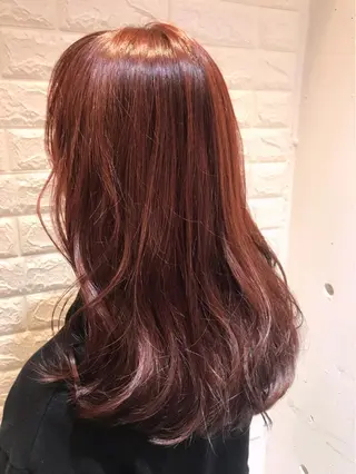 セミロング カラー ご新規様限定 透明感カラーKANAのヘアスタイル