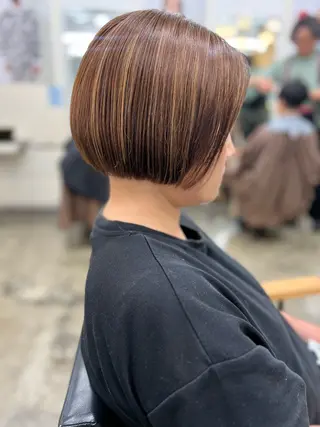 ショート chamo 朝ラク5分ショートのヘアスタイル