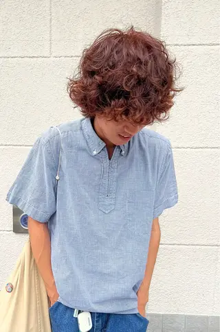 カラー パーマ メンズ co-kyu コキュウのヘアスタイル